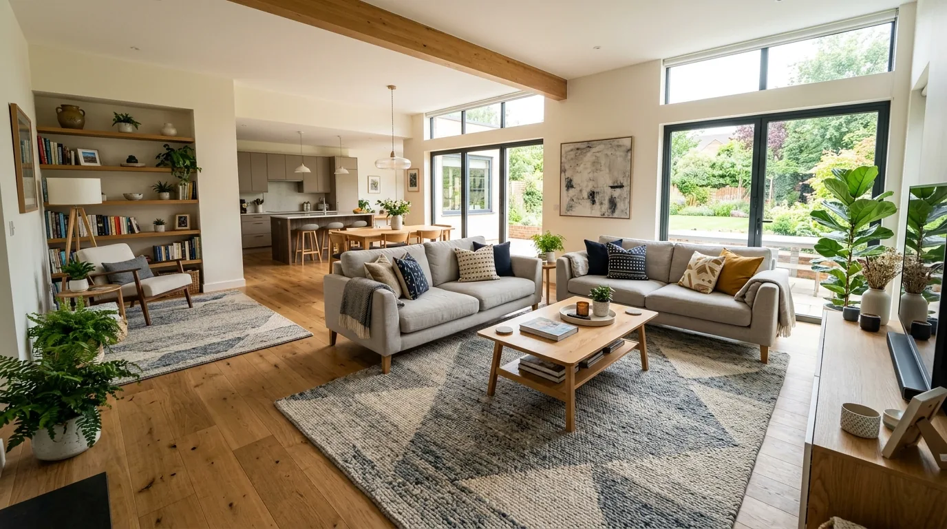 Use side tables to bridge style differences